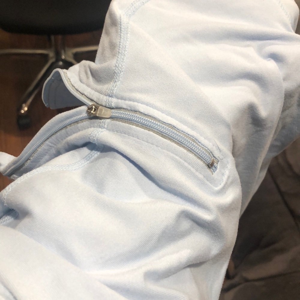 Nike Dri-FIT baby blue zip up